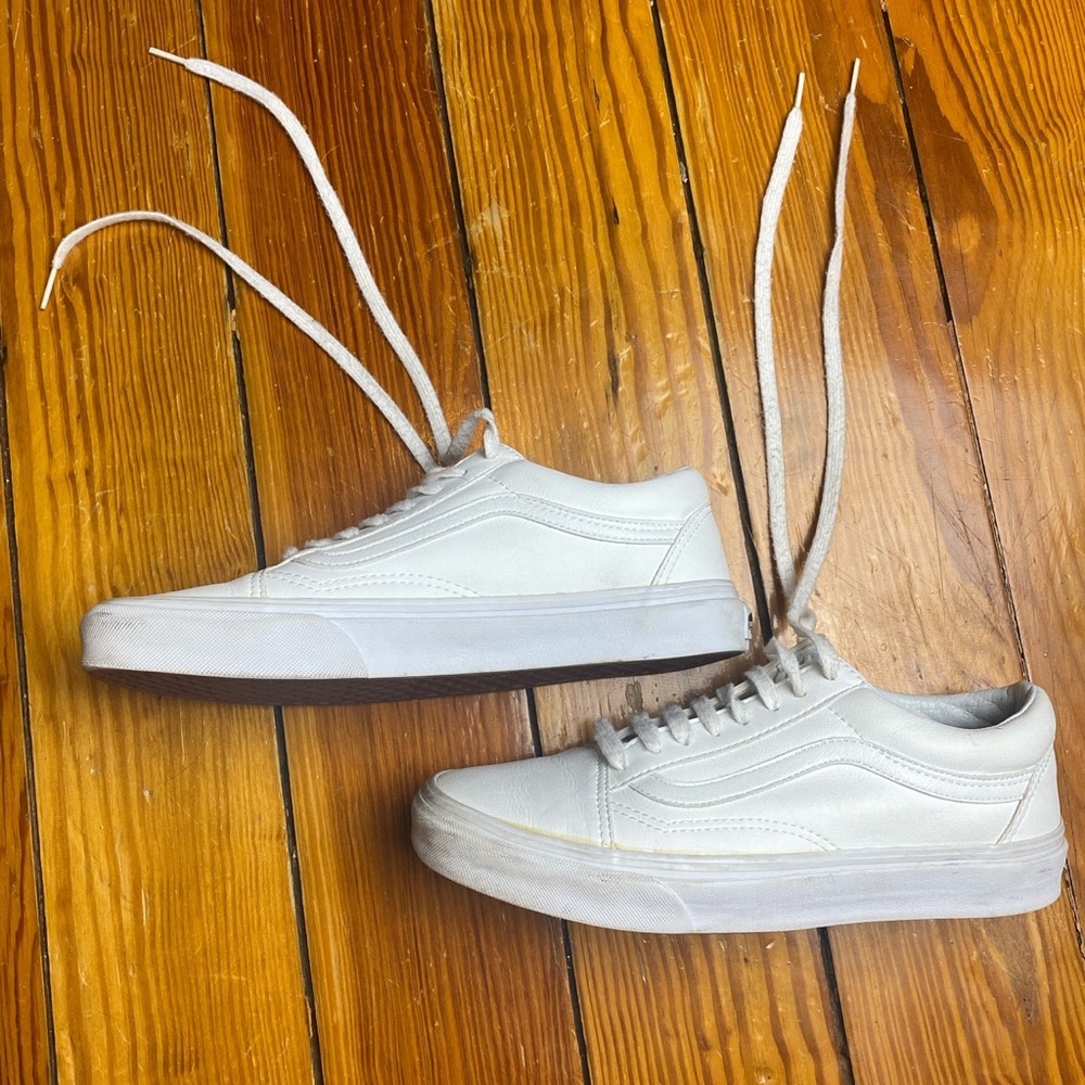 Vans Classic Tumble Old Skool in true white